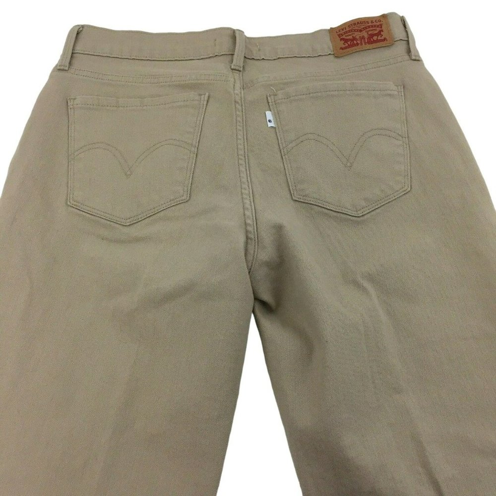 Levi Strauss 505 Straight Jeans Womens 30 Khaki Tan